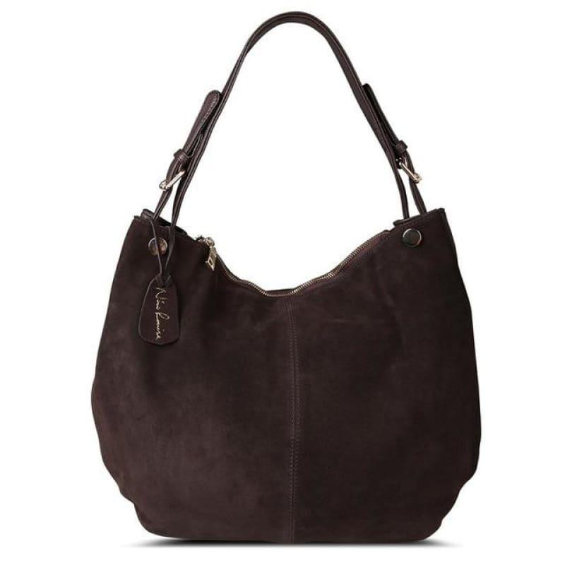 Real Split Suede Leather Hobo Bag Leisure Large Shoulder Handbag